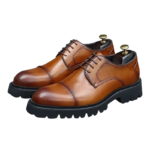 REGAL PLATFORM™ British Leather Dress Shoes – Handmade British Retro Wedding & Formal Shoes for Men