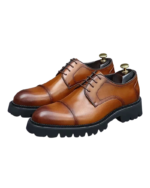 REGAL PLATFORM™ British Leather Dress Shoes – Handmade British Retro Wedding & Formal Shoes for Men