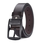 MIDNIGHT SOVEREIGN™ – Black Buckle Genuine Leather Belt