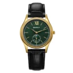 AURELIUS SLIM™ Ultra-Thin Gold Quartz Watch – Classic Leather Strap Business Dress Watch for Men - Image 7