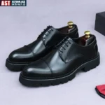 REGAL PLATFORM™ British Leather Dress Shoes – Handmade British Retro Wedding & Formal Shoes for Men - Image 4