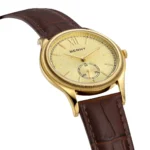 AURELIUS SLIM™ Ultra-Thin Gold Quartz Watch – Classic Leather Strap Business Dress Watch for Men - Image 3