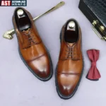 REGAL PLATFORM™ British Leather Dress Shoes – Handmade British Retro Wedding & Formal Shoes for Men - Image 2