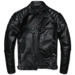 RUSTFORGE™ Classic Biker Leather Coat – Vintage Men’s Genuine Cowhide Motorcycle Jacket - Image 8