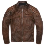 RUSTFORGE™ Classic Biker Leather Coat – Vintage Men’s Genuine Cowhide Motorcycle Jacket - Image 2
