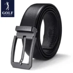 Men’s Genuine Leather Golf Belt – Needle Buckle Cowhide Business Casual - Image 3