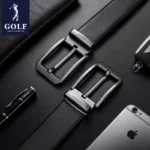 Men’s Genuine Leather Golf Belt – Needle Buckle Cowhide Business Casual - Image 5